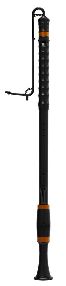 Mjo subbass recorder, black, made of RESONA